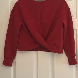 Athleta Girls Red Twist-Front Top